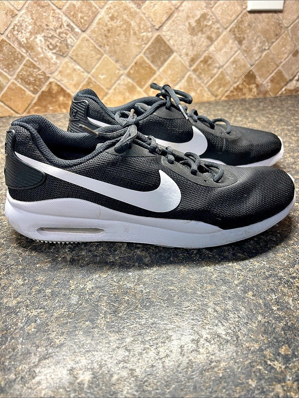 Nike Air Max Air Athletic Shoes Black White